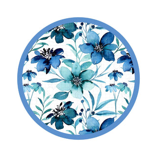 Azure Petals | Women's Bamboo Jogger Pajama Pants