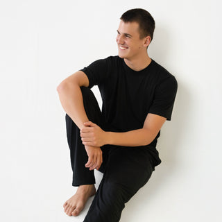 Black | Men's Bamboo Relaxed Lounge Pajama Pants