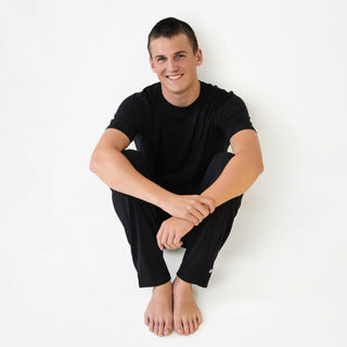 Black | Men's Bamboo Relaxed Lounge Pajama Pants