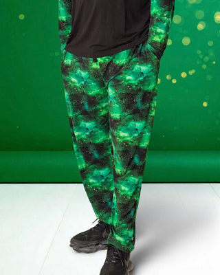 Green Galaxy Elixir | Men's Bamboo Relaxed Lounge Pajama Pants