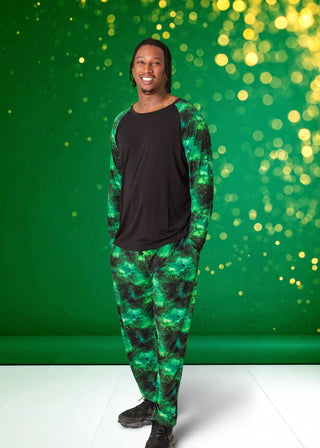 Green Galaxy Elixir | Men's Bamboo Relaxed Lounge Pajama Pants