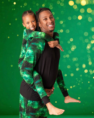 Green Galaxy Elixir | Men's Bamboo Relaxed Lounge Pajama Pants