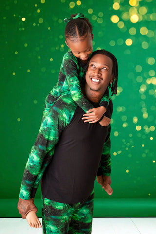 Green Galaxy Elixir | Men's Bamboo Relaxed Lounge Pajama Pants