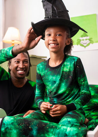 Green Galaxy Elixir | Two-Piece Bamboo Long Sleeve Toddler & Kids Pajamas