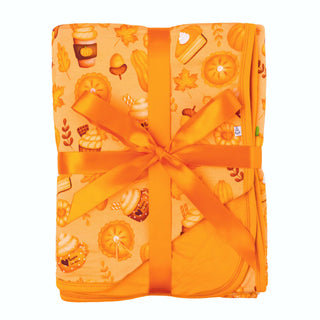 Pumpkin Lover | Double Layer Bamboo Toddler Blanket