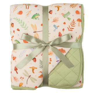 Whimsical Woodland | Quilted Bamboo Toddler Blanket