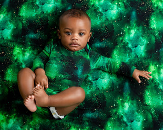 Green Galaxy Elixir | Baby & Toddler Bamboo Bodysuit Onesie