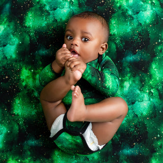 Green Galaxy Elixir | Baby & Toddler Bamboo Bodysuit Onesie