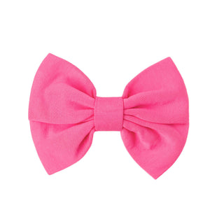 Watermelon Pink | Bamboo Big Clip on Bow