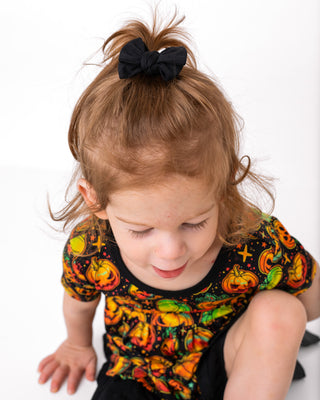 Black | Baby Bamboo Clip on Bow Set