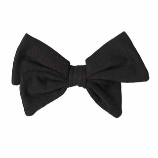 Black | Toddler Bamboo Clip on Bow