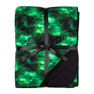 Green Galaxy Elixir | Quilted Bamboo Adult Blanket