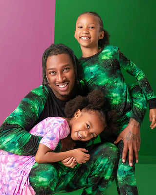 Green Galaxy Elixir | Men's Bamboo Relaxed Lounge Pajama Pants