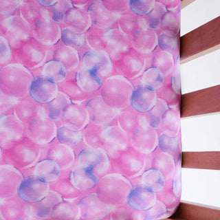Bubbles | Bamboo Crib Sheet