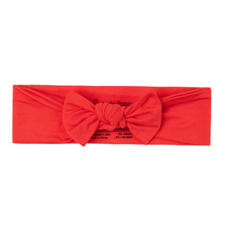 Apple Red | Bamboo Headband Bow