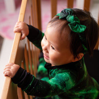 Green Galaxy Elixir | Bamboo Headband Bow