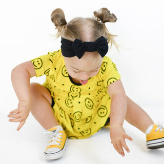 Black | Bamboo Headband Bow