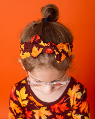 Autumn Leaves | Bamboo Headband Bow