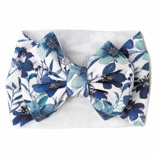 Azure Petals | Headwrap Bow