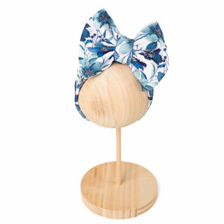 Azure Petals | Headwrap Bow