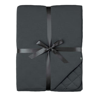 Charcoal | Quilted Bamboo Adult Blanket