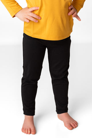 Black | Bamboo Baby, Toddler & Kids Pants