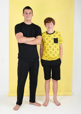 Black | Men's Bamboo Relaxed Lounge Pajama Pants