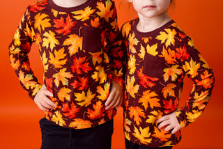 Autumn Leaves | Bamboo Toddler & Kids Pocket T-Shirt