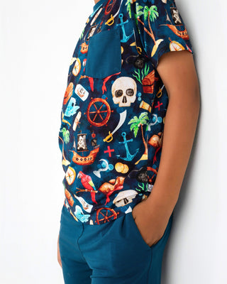 Ahoy Matey | Bamboo Toddler & Kids Pocket Tee & Shorts Set