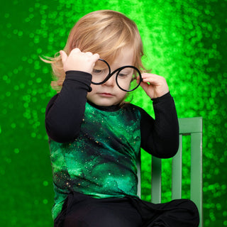 Green Galaxy Elixir | Bamboo Toddler & Kids Raglan Tee
