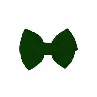 *PRE-SALE* Evergreen | Bamboo Small Clip on Bow *EST SHIP EARLY NOV*