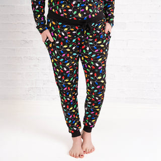 *PRE-SALE* Holiday Lights | Women's Bamboo Jogger Pajama Pants *EST SHIP EARLY NOV*