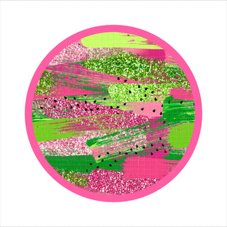 Watermelon Glitter | Bamboo Toddler & Girls Peplum Top & Shorts Set