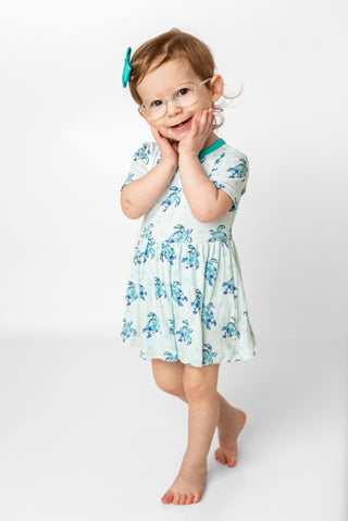 Sea of Turtles | Baby & Toddler Bamboo Bodysuit Dress