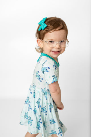 Sea of Turtles | Baby & Toddler Bamboo Bodysuit Dress