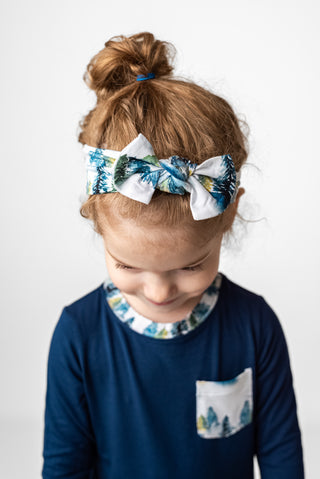Winter Trees | Bamboo Headband Bow