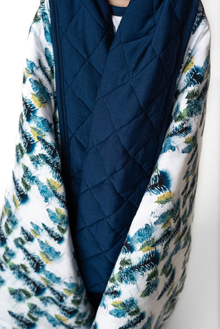 Winter Trees | Quilted Bamboo Toddler Blanket