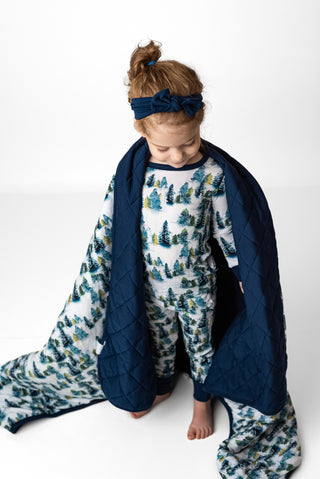Winter Trees | Quilted Bamboo Toddler Blanket
