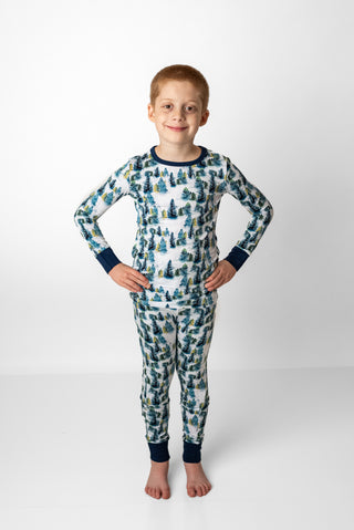 Winter Trees | Two-Piece Bamboo Long Sleeve Toddler & Kids Pajamas