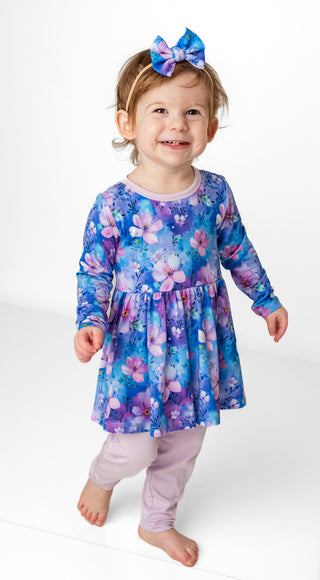 Dreamy Blooms | Baby & Toddler Bamboo Bodysuit Dress