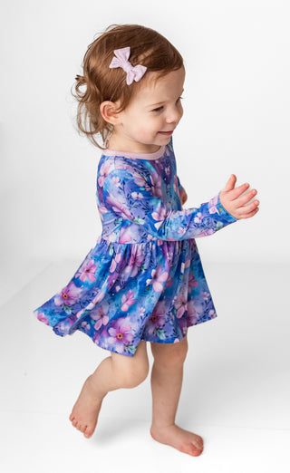Dreamy Blooms | Baby & Toddler Bamboo Bodysuit Dress