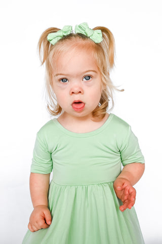 Jade | Baby Bamboo Clip on Bow Set *New Style*