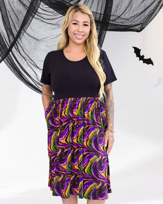 Halloween | Magic Swirls | Women's Bamboo Dress