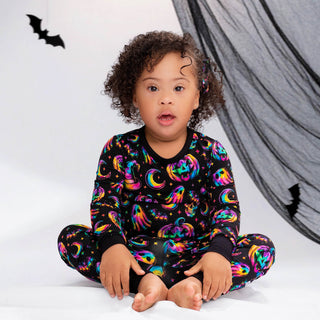 Halloween | Rainbow Haunts | Bamboo Two-Piece Pajamas