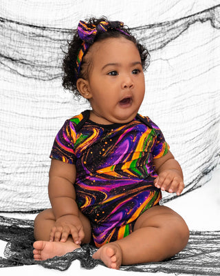 Halloween | Magic Swirls | Bamboo Baby Onesie