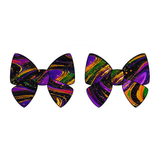 Halloween | Magic Swirls | Pigtail Clip Bows