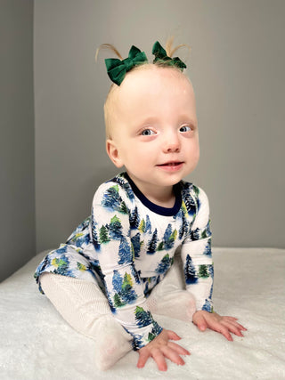 Winter Trees | Baby & Toddler Bamboo Bodysuit Dress
