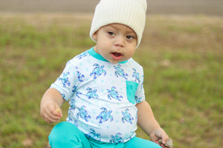Sea of Turtles | Bamboo Toddler & Kids Pocket T-Shirt