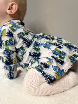 Winter Trees | Baby & Toddler Bamboo Bodysuit Dress