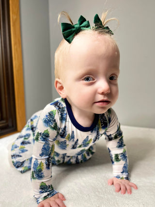 Winter Trees | Baby & Toddler Bamboo Bodysuit Dress